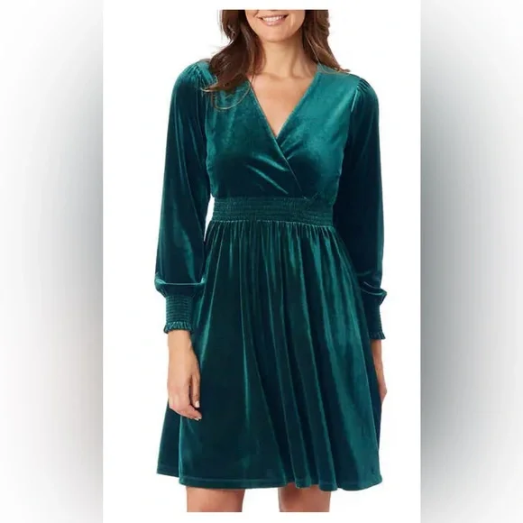 Briggs Ladies' Long Sleeve Velvet Dress